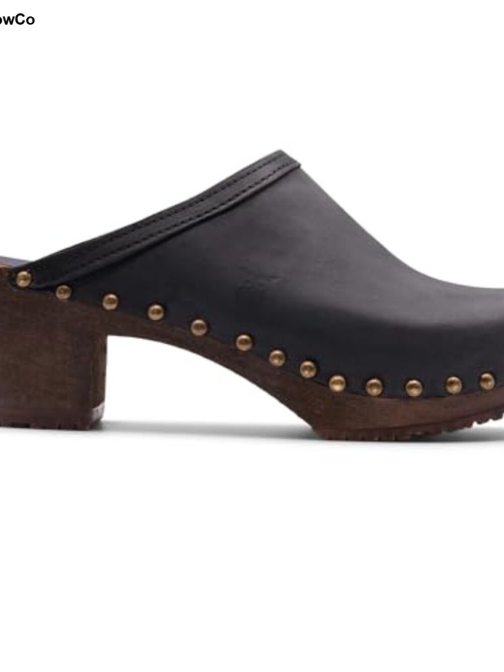 Handmade Swedish Wood Clogs High Heel Mule Nubuck Leather Sandgrens